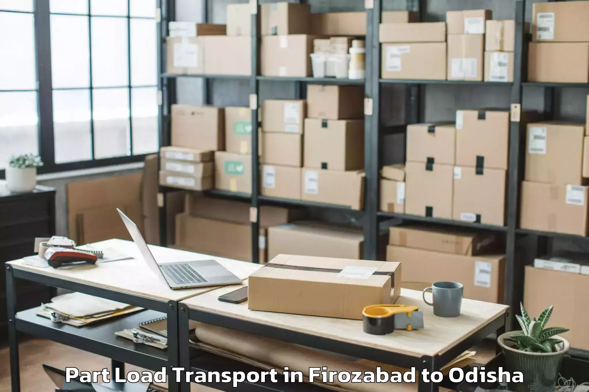 Expert Firozabad to Balinga Part Load Transport